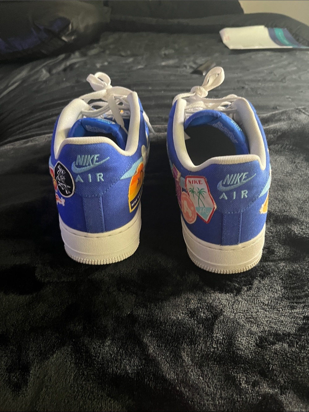 Nike Men’s Royal Blue Patchwork Sneakers - Picture 4 of 4
